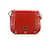 MCM Vintage Leather Bag Red Shoulder Bag Black Flap Bag Crossbody Bag  ref.1228154