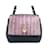 MCM sac à main sac de soirée sac sac noir violet cuir cuir aspect reptile petit  ref.1228184