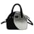 MCM Leather Crossbody Bag Shoulder Bag Black Silver Metallic Small  ref.1228188