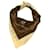 MCM Bandana Sciarpa Sciarpa da donna Cotone Marrone Crema Oro LogoStampa  ref.1228195