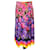 Gucci Saia multicolorida degradê com estampa floral em sarja plissada de comprimento médio Multicor Seda  ref.1228221