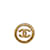 Broche Chanel CC Dourado Metal  ref.1228235