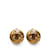 Pendientes de clip Chanel CC dorados Chapado en oro  ref.1228237