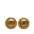 Clipe Chanel CC dourado em brincos Banhado a ouro  ref.1228239
