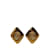 Pendientes de clip Chanel CC dorados Chapado en oro  ref.1228241