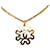 Collier pendentif CC Chanel doré Or jaune  ref.1228242