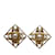 Goldene Chanel CC-Ohrclips mit Kunstperlen Metall  ref.1228267