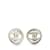 Boucles d'oreilles clips Chanel CC Turn Lock argentées  ref.1228272