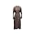 Grauer Prada 2019 Seidenkleid mit langen Ärmeln, Größe US M  ref.1228284