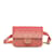 Bolso rosa con cinturón con solapa Chanel Caviar Sunset On The Sea Cuero  ref.1228304