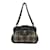 Bolso de hombro con cierre giratorio Chanel CC Tweed negro Cuero  ref.1228326