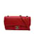 Bolso bandolera rojo Chanel CC Chevron de piel de cordero Roja Cuero  ref.1228330