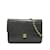 Bolsa de ombro Chanel CC preta acolchoada em couro de cordeiro Preto  ref.1228332