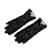 Hermès Black Hermes Soya Cadena Gloves Leather  ref.1228349
