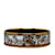 Hermès White Hermes Wide Enamel Bangle Costume Bracelet Metal  ref.1228382