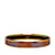 Hermès Gold Hermes Narrow Enamel Bangle Costume Bracelet Golden Metal  ref.1228393