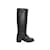 Schwarze Balenciaga-Stiefel mit hoher Schnalle, Größe 36 Leder  ref.1228398