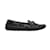 Tamanho preto dos mocassins de condução com monograma em relevo Louis Vuitton 39 Couro  ref.1228400