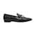 Schwarze Louis Vuitton-Loafer in Großbuchstabengröße 39 Leder  ref.1228401