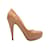 Zapatos de tacón de charol con plataforma Prada color tostado 39 Camello Cuero  ref.1228423