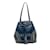 Bolsa Bucket Prada Soft Calf Studded Azul Couro  ref.1228467