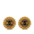Pendientes de clip Chanel CC dorados Chapado en oro  ref.1228486