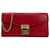 MCM Tracy Leder Crossbody Wallet Bag Clutch Umhängetasche Rot Gold Small Tasche  ref.1228563
