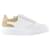 Oversized Sneakers - Alexander Mcqueen - Leather - White/camel Pony-style calfskin  ref.1228676