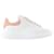 Baskets Oversize - Alexander Mcqueen - Cuir - Blanc Veau façon poulain  ref.1228677