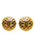 Chanel Pendientes de clip CC Matelassé Dorado Metal  ref.1228708
