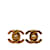 Chanel Brincos com clipe com logotipo CC Dourado Metal  ref.1228729