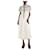Self portrait Cream lace embellished pleated midi dress - size UK 4 Polyester  ref.1228735