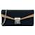 MCM Tracy Leather Crossbody Wallet Bag Black Cream Clutch Shoulder Bag Logo  ref.1228740