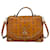 MCM Umhängetasche FlapBag Crossbag Tasche Cognac Bag Studs Nieten LogoPrint  ref.1228747