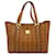 MCM shopper sac sac à bandoulière sac cognac poignée sac logo imprimé  ref.1228757