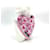 Yves Saint Laurent YSL Bandana Scarf Sciarpa da donna in cotone Rosa Fiori rosa grigio  ref.1228761