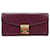 Bolsa tipo carteira de couro MCM Tracy Bolsa pequena clutch Bordeaux vermelho dourado  ref.1228771
