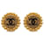 Pendientes de clip Chanel Gold CC Dorado Metal Chapado en oro  ref.1228779
