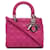 Dior Pink Medium Lammleder Cannage Lady Dior  ref.1228834