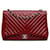 Chanel Red Jumbo Chevron Patent Single Flap Leather Patent leather  ref.1228839