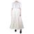 Autre Marque Vestido largo con bordado inglés y bordado blanco - talla M Algodón  ref.1228869