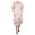 Autre Marque Vestido midi com estampa floral e manga bufante - tamanho Reino Unido 10 Multicor Algodão  ref.1228872