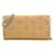 MCM Leather Crossbody Wallet Bag Clutch Shoulder Bag Beige Silver Small Bag Yellow  ref.1228902