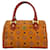 MCM Vintage Handbag Boston Bag Cognac Brown Bag Handle Bag Logo Print  ref.1228912