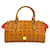 MCM Visetos bolsa de couro conhaque vermelho bolsa com alça e logotipo estampado  ref.1228918
