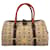 MCM Visetos Handbag Ivory Brown Bag Handle Bag LogoPrint Medium Multiple colors  ref.1228926