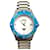 Relógio de pulso MCM Relógio de pulso Relógio de pulso fabricado na Suíça em aço prateado fabricado na Suíça unissex Azul Hardware prateado  ref.1228927