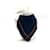 Lenço bandana MCM feminino algodão dourado azul escuro logoprint  ref.1228929