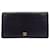 CHANEL Leather Wallet Case Dark Brown Cream Wallet Brown Wallet Case  ref.1228946