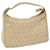 FENDI Zucchino Canvas Shoulder Bag Gold Tone Auth bs11478 Cloth  ref.1229029